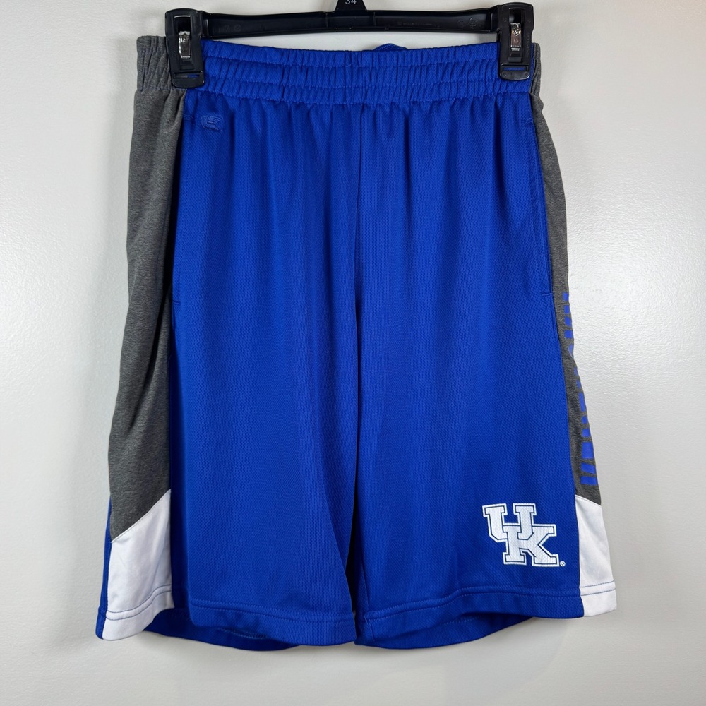 Colosseum Kentucky Wildcats Youth‎ Blue Mesh Basketball Shorts UK Logo Boys